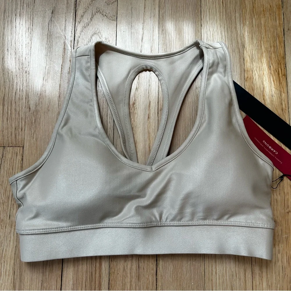 Carbon38 takara shine sports bra‎ size xs tan women’s